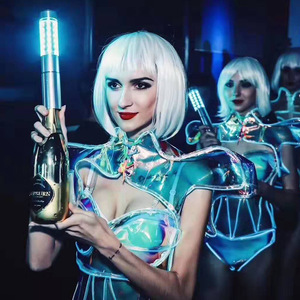 <b>Led</b> Rechargeable Champagne Flashing Sticks For <b>Bars</b> Liquor Stores Ktv Nightclubs Party <b>Lighting</b> Props Wz Bs 001 - Product Image 2