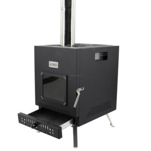 ที่กําหนดเองแบบพกพาสีดําแห้งเตาซาวน่าเต็นท์ตั้งแคมป์กลางแจ้งความร้อนเตาเผาไม้ - Product Image 5