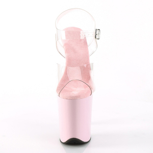 <span class=keywords><strong>Sandali</strong></span> <span class=keywords><strong>con</strong></span> <span class=keywords><strong>Tacco</strong></span> Alto 20cm per Pole Dance, Punta Aperta <span class=keywords><strong>Rosa</strong></span>, Plateau Sottile, Scarpe da Donna per Nightclub, Esotiche, Sexy, Fetish, Modelli per Sfilate - Product Image 2