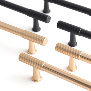 現代中国アルミニウム合金ノブハンドル真鍮ドアハンドルキャビネット引き出しワードローブドレッサーバスルームリビングルーム寝室使用 - Product Image 4