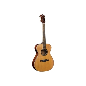 Guitare acoustique EKO GUITARS A400e, dos et flancs en Ovangkol stratifié 3 plis, manche en Okoume, touche en Branko, fabriquée en Italie, modèle 06217265 - Product Image 1