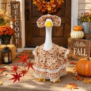 Nuevo Conjunto de Ropa Decorativa de Poliéster para Bebé, Vestido Mini Floral de Otoño para Porche/Patio - Product Image 1