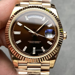 Luxury Super Quality Mechanical Watch 40mm KF Factory 904l Steel 2836 Movement 228235 <b>Weight</b> 215g Rose Gold Diamond Watch - Product Image 1