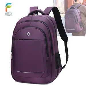 Sac à dos de voyage d'affaires pour ordinateur portable, sac à dos de voyage de camping imperméable violet de haute qualité pour ordinateur portable d'extérieur pour hommes