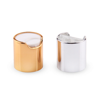 Capuchons en plastique à disque 24/410 24/415, Capuchon à rabat personnalisé en plastique en aluminium Superior Do Disco, Capuchon supérieur à disque en plastique doré en aluminium de 18mm