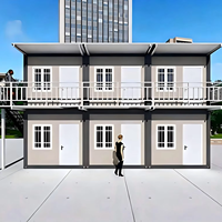 Maisons conteneurs modulaires préfabriquées à assemblage rapide et durable, design moderne, garantie 1 an pour usage temporaire