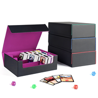Boîte de rangement pour cartes TCG à 3 rangées, compatible avec les cartes Magic the Gathering, Commander et Yugioh, boîte de rangement pour plus de 1800 cartes