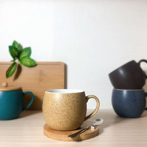 Керамическая кружка 350 мл, классическая, для мытья в посудомоечной машине, экологичная, полезная для здоровья, оптом, в наличии, низкий MOQ - Product Image 4
