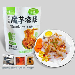 Pâtes Shirataki sans gluten Keto Friendly Régime sain Aliments pour diabétiques Konjac Rhume Nouilles LIangpi - Product Image 1