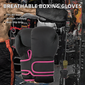 Gants d'entraînement professionnels épaissis et respirants pour la boxe et le Muay Thai, avec rembourrage protecteur et soutien pour le sac de frappe - Product Image 2