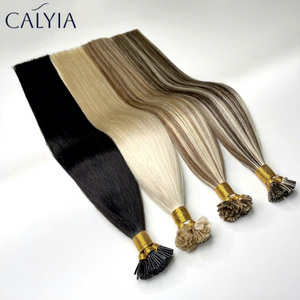 Extensioni per capelli con punta a V 12A, doppia trama, cheratina piatta, extension per capelli con punta a K, capelli russi 100% umani, fornitori di extension per capelli - Product Image 1