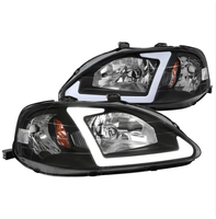 Lampu Depan Mobil OEM Berkualitas Tinggi untuk CIVIC 1996-1998 EK EJ Cocok untuk LHD Tahan Air 12V 70W 6000K Putih Dingin