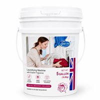 Détergent à lessive liquide JIETI 5 gallons 18,9 kg à la rose et à la lavande, parfum longue durée pour toutes les machines à laver, OEM ODM disponible