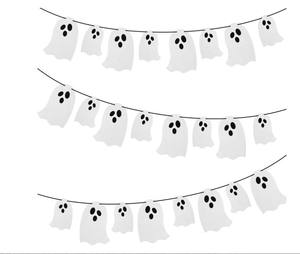 Usine extérieure Halloween bannière kit de bricolage fournitures de fête pour jardin cour décoration murale effrayant bruant guirlande affichage - Product Image 4