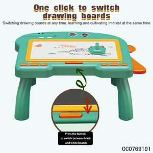 Plastik çift taraflı manyetik çizim kurulu masa erken eğitim oyuncaklar kalemler ile - Product Image 3