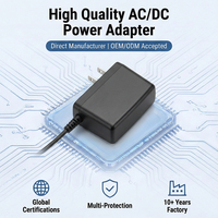 Adaptateur secteur DC 12V 2A 24W de rechange fiable avec connecteur 5.5x2.1mm à polarité centrale positive pour moniteur bébé et caméra embarquée