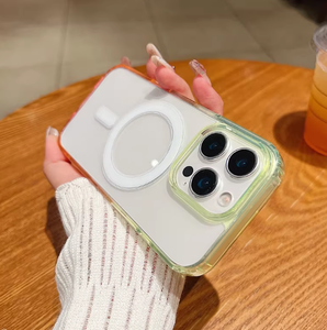 เคสโทรศัพท์แม่เหล็กไล่สีสองสีสำหรับ iPhone 17 16 15 14 13 12 11 Pro Max อะคริลิกใสกันกระแทก - Product Image 4