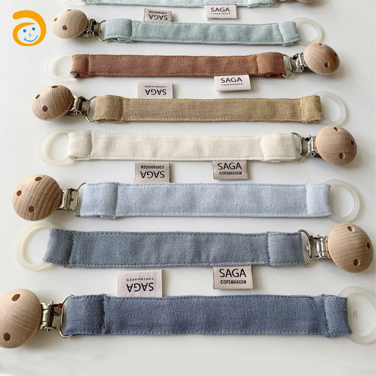 Не содержит Бисфенол А Чеканные силиконовые бусины цепочка для соски-пустышки держатель Baby Wood Соска-пустышка