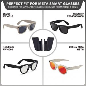 Couverture de protection en silicone coupe-vent pour lunettes Meta <span class=keywords><strong>Ray</strong></span>-<span class=keywords><strong>Ban</strong></span>, accessoires pour lunettes - Product Image 3