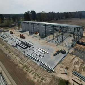 Conception personnalisée Bâtiment préfabriqué en acier de qualité Q345 Bailey Bridge Ware Maison Atelier Construction à ossature métallique Traitement de pliage - Product Image 6