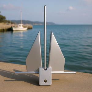 Ancre de type Fluke 8,5 lb en acier galvanisé à chaud pour bateaux marins - Product Image 2