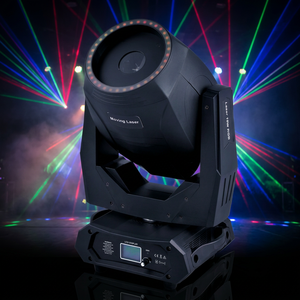 Lumière laser mobile DMX512 RGB 10 watts, lumière laser de scène pour DJ, club, mariage, fête - Product Image 1