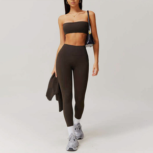 Conjuntos de Pantalones de Yoga con Logotipo Personalizado, Ropa Deportiva para Mujer, Conjuntos de Gimnasio y Fitness para Mujer - Product Image 4