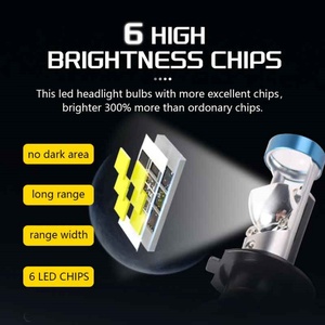 SANVI P5 Mini LED Projector Lens <b>H4</b> H11 H7 9005 9006 Plug & Play Car Headlights for Honda Chevrolet Corolla Light - Product Image 3