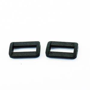 <b>Plastic</b> <b>Sliding</b> Buckle 20mm Black Durable Wear Resistant For Bags Backpacks Webbing Adjustment - Product Image 1