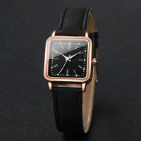 Montre numérique à quartz en similicuir tendance pour étudiants, montres pour hommes et femmes