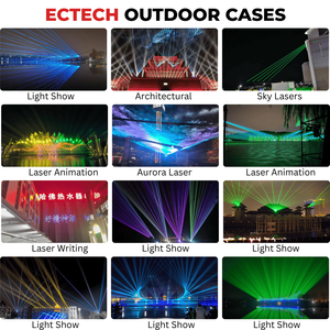 Proyector de Luz Láser Knight 2W 3W 5W Animación a Todo Color IP65 de Aluminio para Bodas, Fiestas y Escenarios, el Más Pequeño, DMX512 - Product Image 6