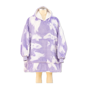 Fabricant de gros Tie-Dye imprimé à capuche couverture portable pour enfants couverture à capuche - Product Image 1