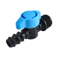 Vanne mini-embout en plastique pour ruban d'irrigation goutte à goutte agricole et de jardin, haute qualité, vente en gros