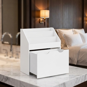 Étagère à livres et organisateur de jouets pour enfants <span class=keywords><strong>SONGMICS</strong></span>, coffre de <span class=keywords><strong>rangement</strong></span> à 3 niveaux avec roulettes, design minimaliste, 29,5x62,5x70 cm, blanc nuage, GKR041W10 - Product Image 6