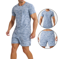 Vente en gros OEM ensemble de shorts de gymnastique élastiques de haute qualité pour hommes décontracté Fitness respirant ample Logo personnalisé surdimensionné Sports de loisirs