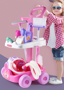 Jouet pour enfants semblant de nettoyage avec jouet aspirateur interactif amusant <span class=keywords><strong>Kit</strong></span> de fournitures de ménage pour les filles - Product Image 3