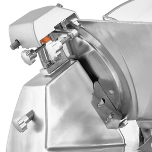 Cortador de carne comercial de lujo de 150W, aluminio pulido, semiautomático, cortador de carne de 250MM de diámetro de hoja, nueva condición - Product Image 3