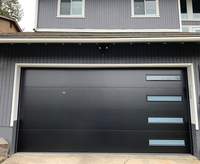 Porte de garage industrielle en acier isolée 14' x 14' pour maison