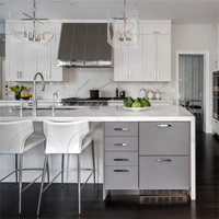 DAIYA ensemble complet d'armoires de cuisine au design moderne