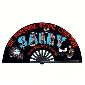 Abanico Plegable Portátil de Bambú, Clásico, Tallado y Pintado, Arte Folclórico Tradicional, Personalizable para Promociones Empresariales, Festivales, 33cm - Product Image 6