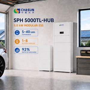 Inverter Ibrido Growatt 5kW SPH 5000TL-HUB, Efficienza 97.5%, <span class=keywords><strong>2</strong></span> MPPT, IP66, On/Off Grid, Backup Domestico, LiFePO4, CAN, Montaggio a Parete, Tutto in Uno - Product Image 2