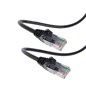 23.5cm double head Slim Cat6 28awg UTP OEM bare copper utp patch cord 4 pairs network ethernet cable network