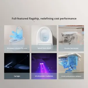 Mijia ที่พ่นน้ำอัจฉริยะรูปปลาวาฬ M9ในห้องน้ำอัจฉริยะฝาเซนเซอร์อัตโนมัติแบบบูรณาการขายส่ง - Product Image 4