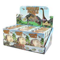 Juguete Educativo para Niños, Esqueleto de Dinosaurio para Excavar, Material de PVC y Madera, en Caja de Color, Juguete STEM
