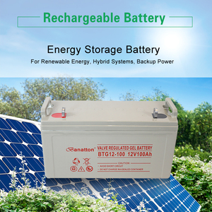 Banatton 12v 100ah <span class=keywords><strong>Batterie</strong></span> Au Plomb Solaire Rechargeable 12v <span class=keywords><strong>Batterie</strong></span> de GEL À Cycle Profond <span class=keywords><strong>Batterie</strong></span> D'inverseur - Product Image 5