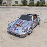 Go Kart Eléctrico Retro Deportivo de Alquiler Comercial, Mini Auto Convertible Vintage 911 para Adultos, para Villas, Parques y Atracciones Turísticas