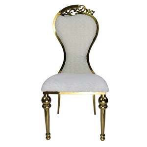 <span class=keywords><strong>Chaise</strong></span> de mariage <span class=keywords><strong>louis</strong></span> en acier inoxydable, mobilier d'hôtel OEM ODM de luxe pour événement - Product Image 4