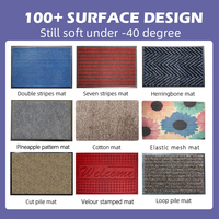 Tapis de porte personnalisé robuste et durable, antidérapant, à rayures en chevrons, lavable, tapis de bienvenue pour porte d'entrée, tapis de sol extérieur