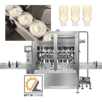 Machine de remplissage automatique MTW pour la pâte de tomate, la mayonnaise, le fromage à la crème