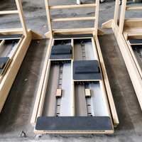 Reformer Core Tower à double direction et double rail en bois d'érable pour l'entraînement Pilates et Yoga, écologique, durable, garantie 3 ans